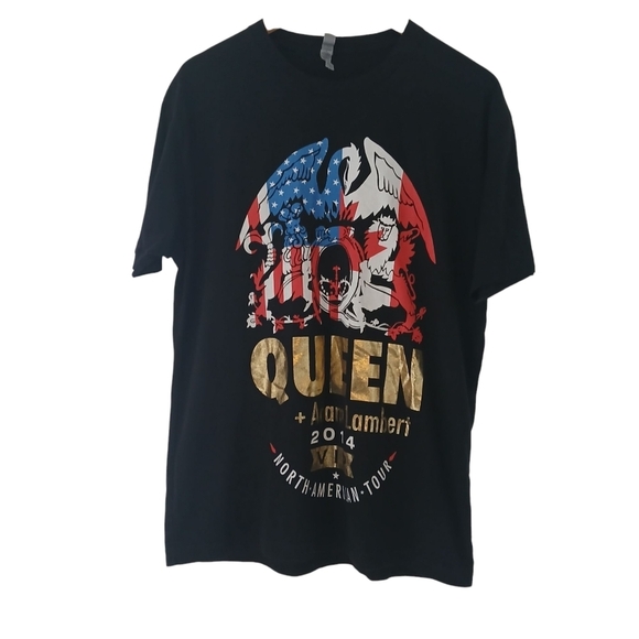 Next Level Apparel T-Shirt Queen + Adam Lambert 2014 North American Tour Size L - Picture 5 of 10